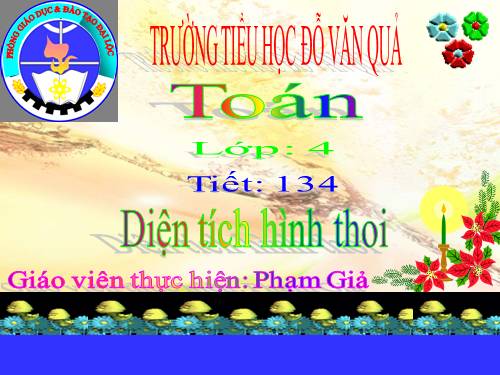 Diện tích hình thoi