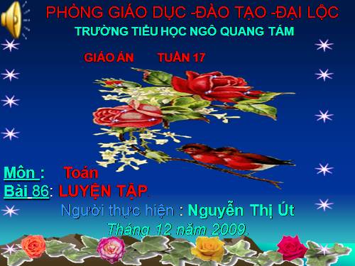 Các Bài giảng khác thuộc Chương trình Toán 4