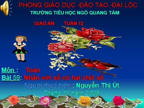 Nhân với số có hai chữ số