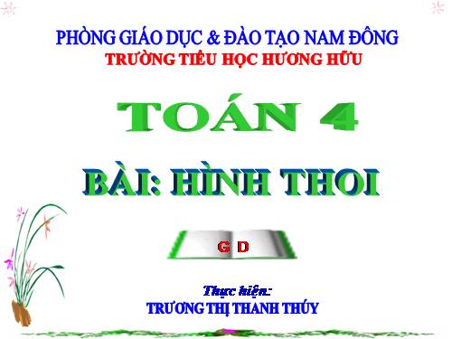 Hình thoi