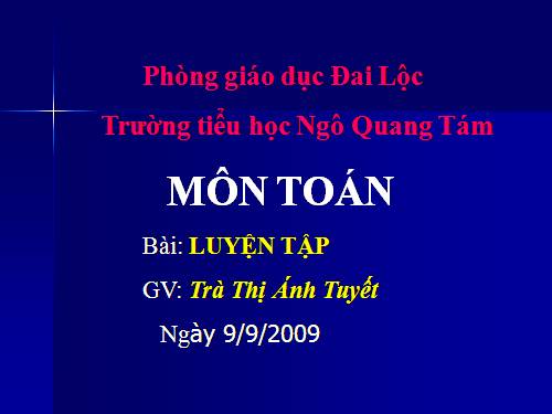 Các Bài giảng khác thuộc Chương trình Toán 4