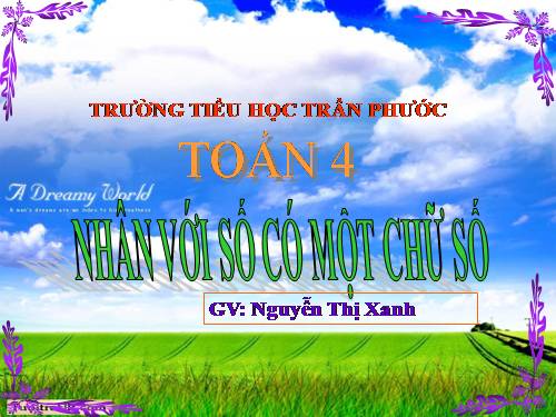 Nhân với số có một chữ số