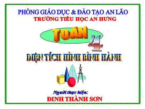 Diện tích hình bình hành