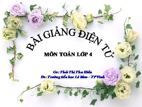 Phân số và phép chia số tự nhiên (tiếp theo)