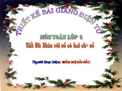 Nhân với số có hai chữ số
