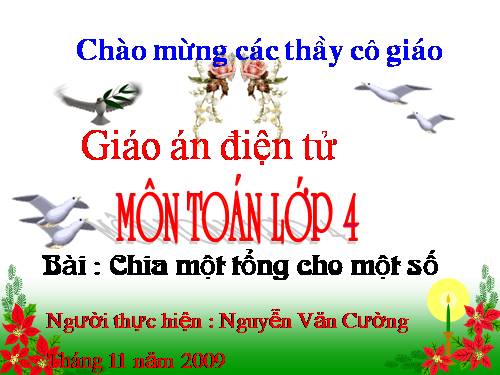 Chia một tổng cho một số