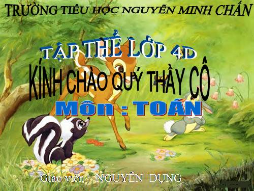 Chia một tổng cho một số