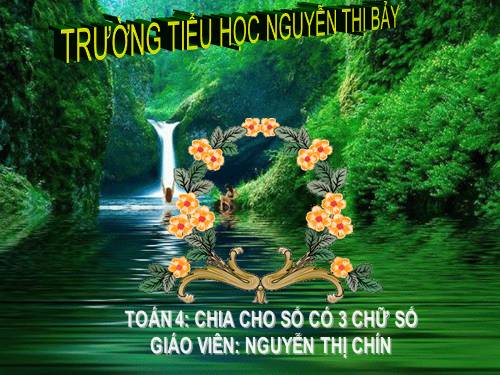 Chia cho số có ba chữ số