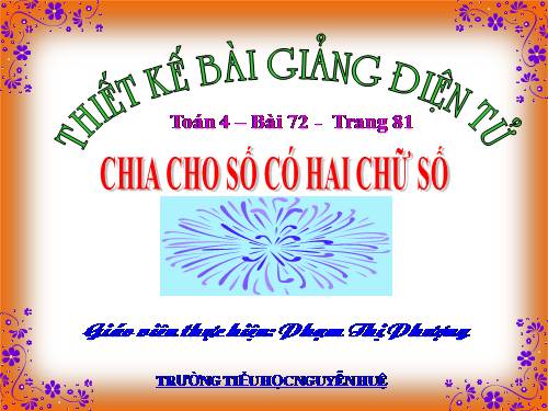 Chia cho số có hai chữ số