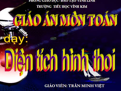 Diện tích hình thoi