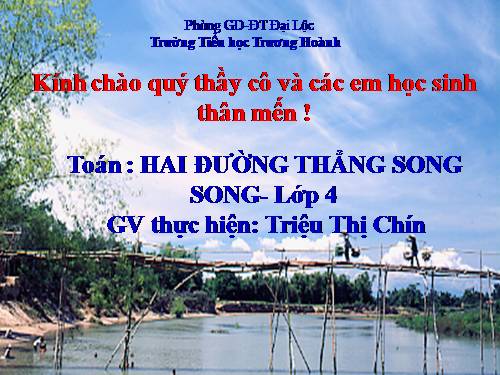 Hai đường thẳng song song