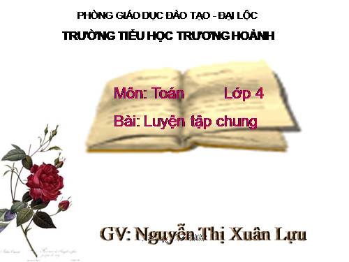 Các Bài giảng khác thuộc Chương trình Toán 4