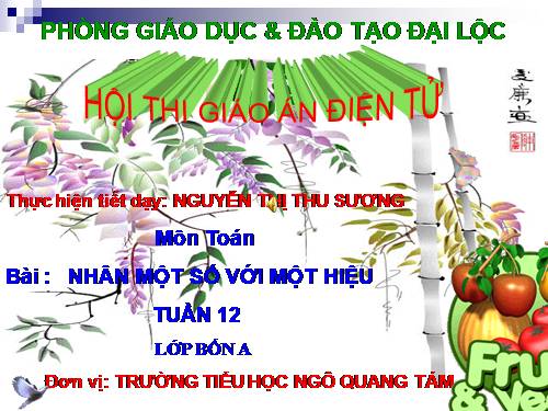 Nhân một số với một hiệu
