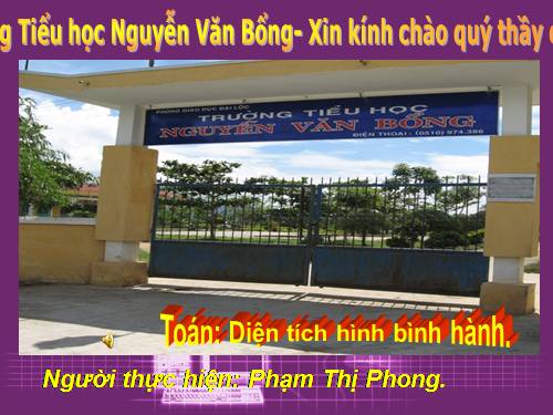 Diện tích hình bình hành