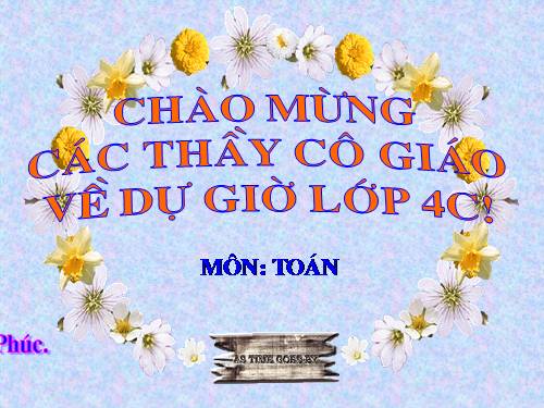 Các Bài giảng khác thuộc Chương trình Toán 4