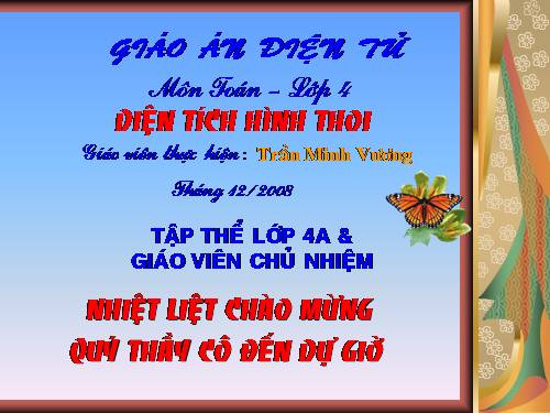 Diện tích hình thoi