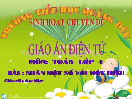 Nhân một số với một hiệu