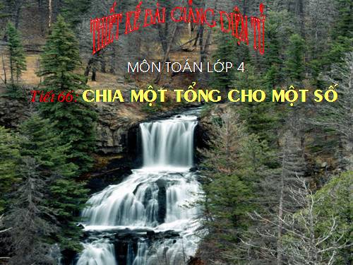 Chia một tổng cho một số