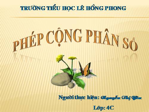 Phép cộng phân số