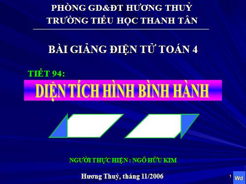 Diện tích hình bình hành