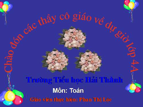 Chia một tổng cho một số