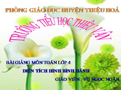 Diện tích hình bình hành