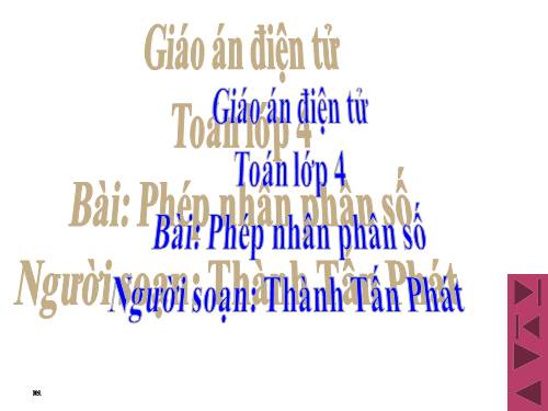 Phép nhân phân số