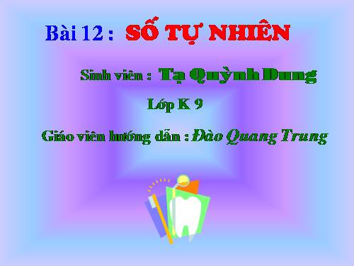 Dãy số tự nhiên