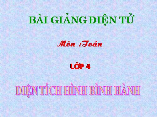 Diện tích hình bình hành