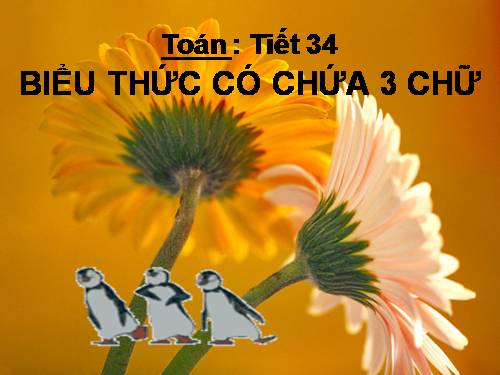 Biểu thức có chứa ba chữ