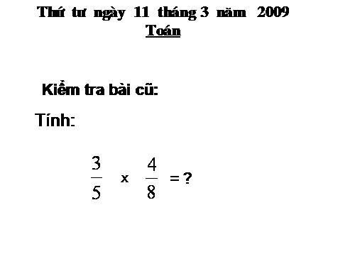 Phép chia phân số