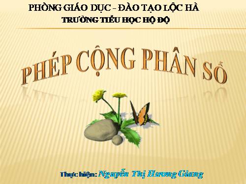 Phép cộng phân số