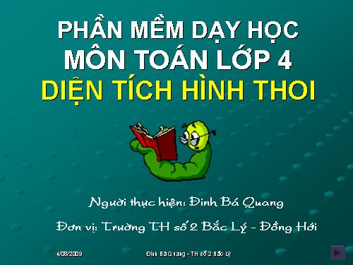 Diện tích hình thoi