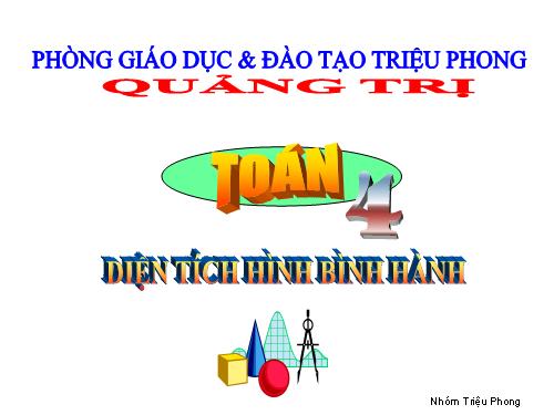 Diện tích hình bình hành