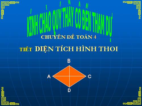 Diện tích hình thoi