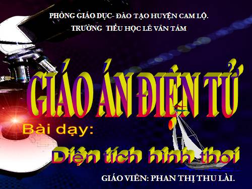 Diện tích hình thoi