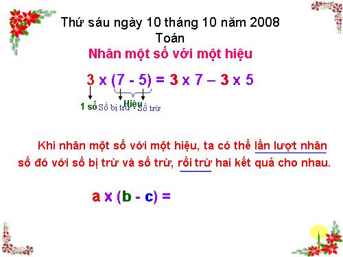 Nhân một số với một hiệu