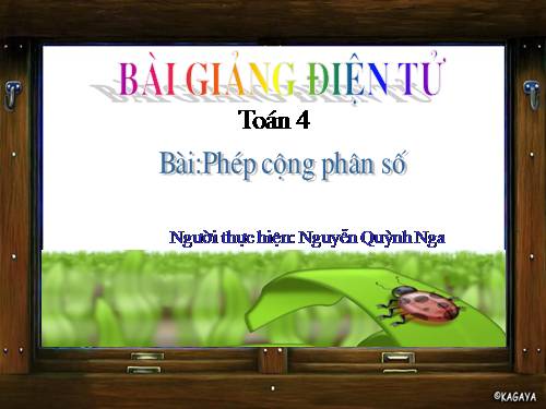 Phép cộng phân số