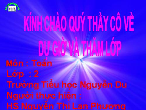 Các Bài giảng khác thuộc Chương trình Toán 4