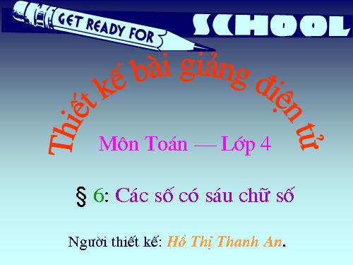 Các số có sáu chữ số