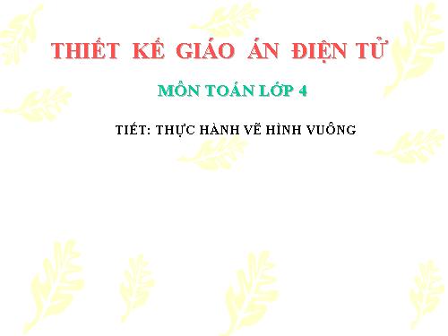 Thực hành vẽ hình vuông