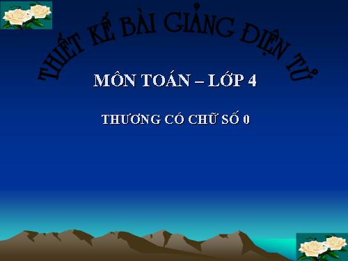 Thương có chữ số 0