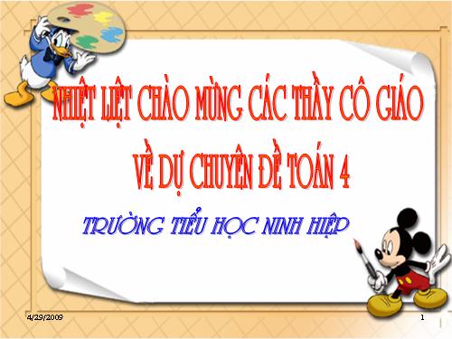 Các Bài giảng khác thuộc Chương trình Toán 4