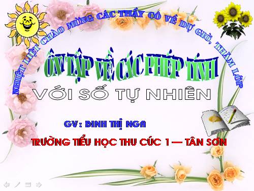 Ôn tập về các phép tính với số tự nhiên