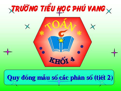 Quy đồng mẫu số các phân số (tiếp theo)