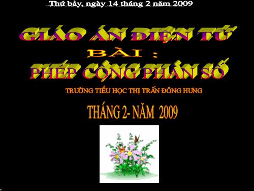 Phép cộng phân số