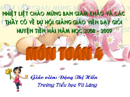 Phép chia phân số