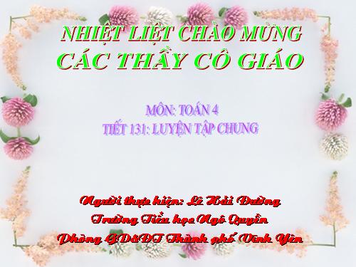 Các Bài giảng khác thuộc Chương trình Toán 4