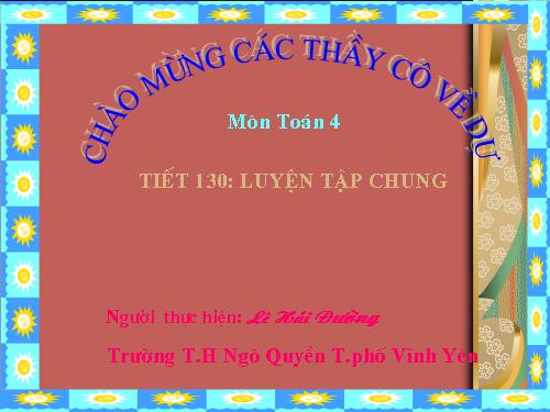 Các Bài giảng khác thuộc Chương trình Toán 4