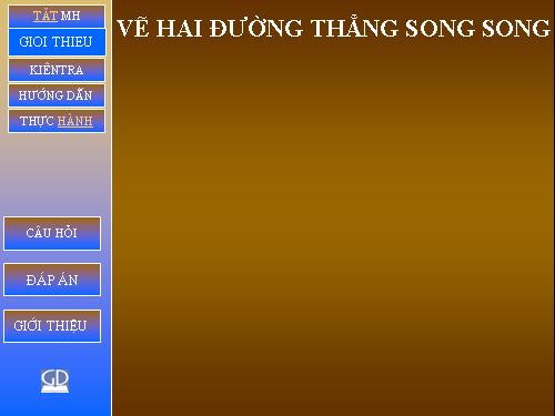 Vẽ hai đường thẳng song song